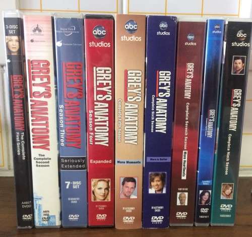 Greys Anatomy DVDs Season 1 to 9