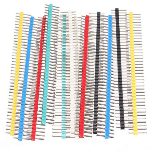 40 Pin 2.54mm Male Straight Single Row Header RED***LOCAL STOCK***