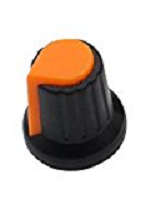 6mm Rotary Taper Knurled Knob for Potentiometer Volume Control - Orange ***LOCAL STOCK***