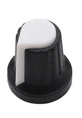 6mm Rotary Taper Knurled Knob for Potentiometer Volume Control - White ***LOCAL STOCK***