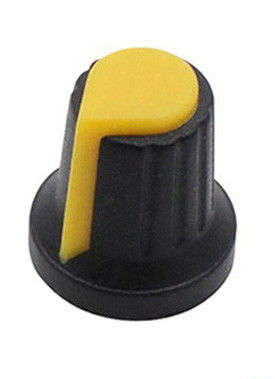 6mm Rotary Taper Knurled Knob for Potentiometer Volume Control - Yellow ***LOCAL STOCK***