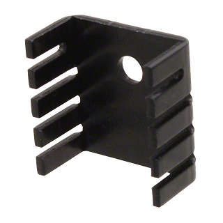 Heatsink TO-220 Aluminium Low Profile Black ***LOCAL STOCK***