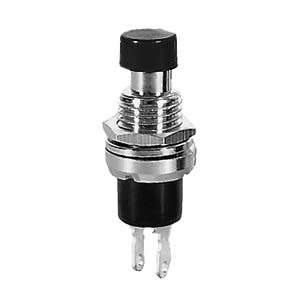 PBS-110 7mm Lockless Momentary Push Button Switch BLACK ***LOCAL STOCK***