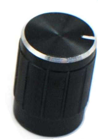 Aluminum Alloy Potentiometer Volume Control Knob 15 X 17mm - Black ***LOCAL STOCK***
