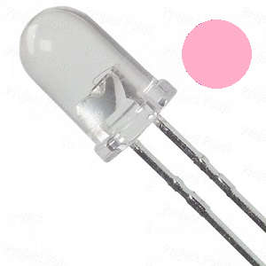 LED 3mm Clear Pink ***LOCAL STOCK***