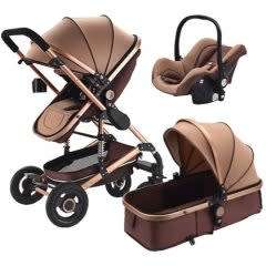Q3 Baby Pram / Stroller - 3 Function Foldable Baby Pram with Car Seat