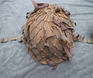 OLD SOUTH AFRICAN ARMY HELMET/STAALDAK WITH NET AND CAMOUFLAGE WITH PLASTIC LINING 1974E