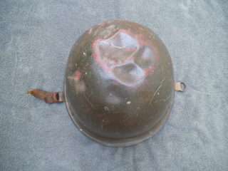 OLD SOUTH AFRICAN ARMY STAALDAK WITH PLASTIC LINING - DENTED