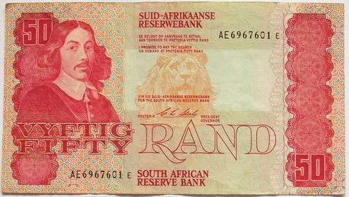 SOUTH AFRICA 1990 C L STALS 50 RAND 1ST ISSUE
