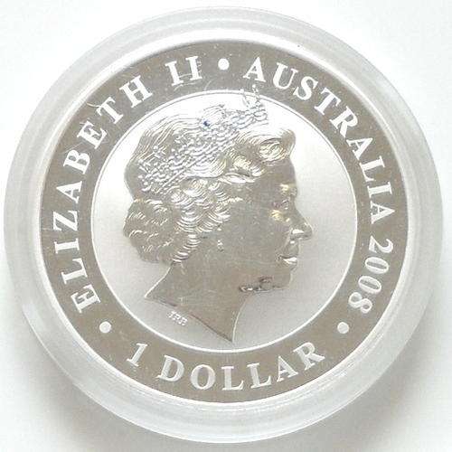 AUSTRALIA 2008 SILVER PROOF 1 DOLLAR