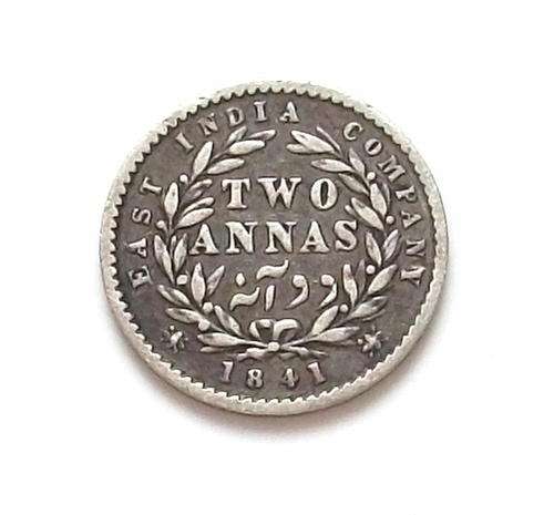 1841 SILVER EAST INDIA COMPANY 2 ANNAS