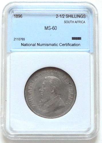 1896 ZAR 2.5 SHILLINGS NNC MS60