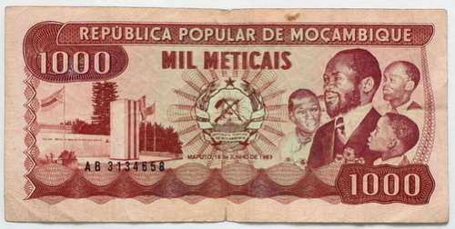 MOZAMBIQUE 1983 1000 METICAIS