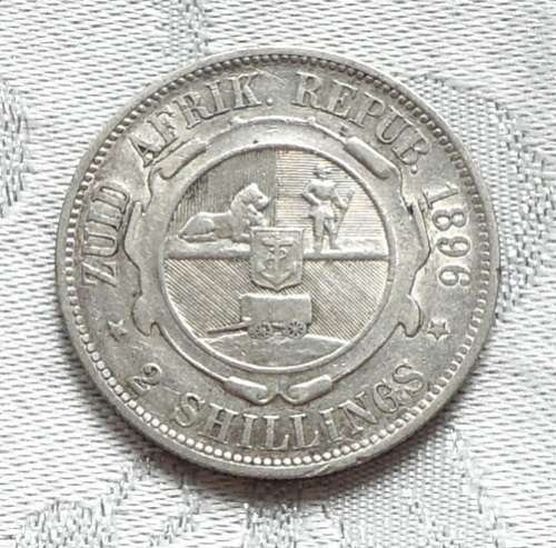 ZAR 2 SHILLINGS 1896