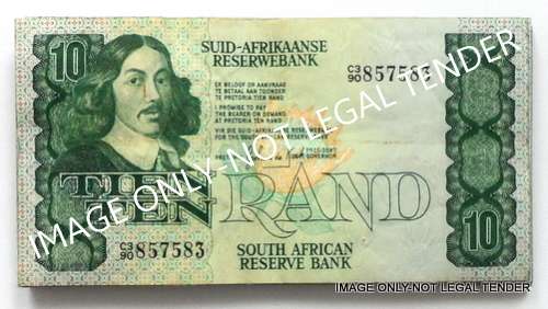 G P C DE KOCK 1981 10 RAND 1ST ISSUE 99 NOTES **BID PER NOTE**