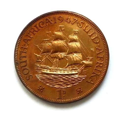 S A UNION 1947 PROOF PENNY RB "HIGH GRADE"