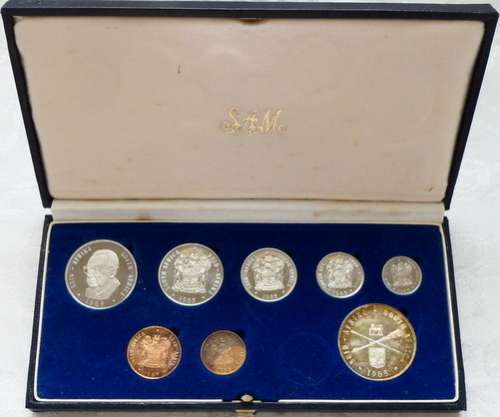 1985 SHORT PROOF SET S.A.M.  **SILVER RAND**