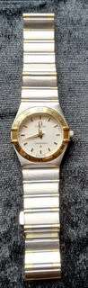OMEGA CONSTELLATION QUARTZ STEEL - 18K GOLD LADIES WATCH