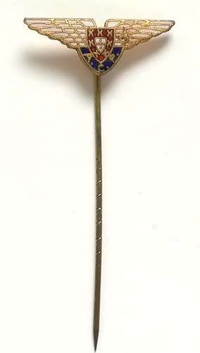 MILITARY PARACHUTE LAPEL PIN BADGE