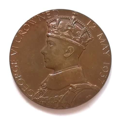 KING GEORGE V1 CORONATION MAY 1937 MEDALLION