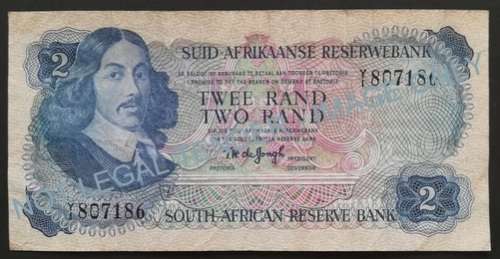 T W DE JONGH - Y1 2 RAND REPLACEMENT NOTE