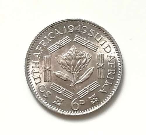 UNION 1949 6 PENCE