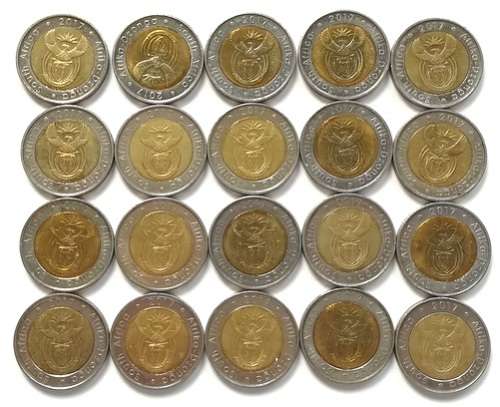 REPUBLIC 2017 5 RAND "O R TAMBO"EXCELLENT (20 COINS) **BID PER COIN**