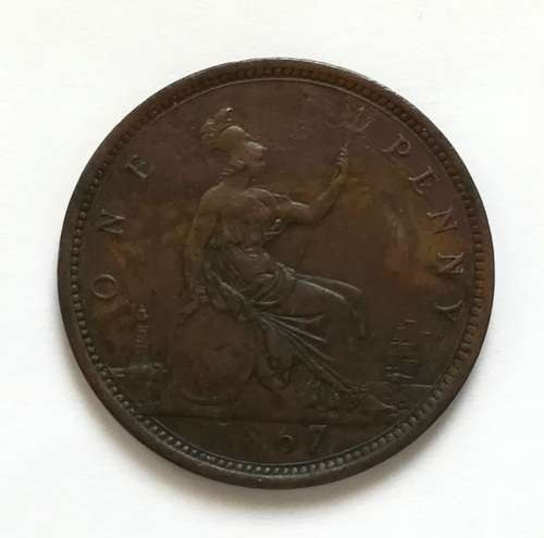 GREAT BRITAIN 1867 PENNY