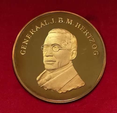 SILVER MEDALLION ANGLO BOER WAR - GENERAL J B M HERTZOG