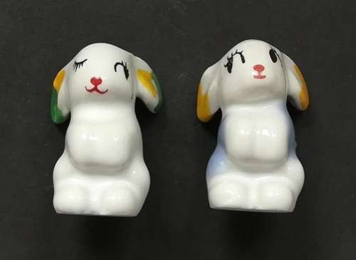 WADE - MINIKINS - RABBIT SITTING X 2   30X18MM SERIES A 1955-1958