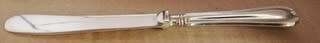 STERLING SILVER LONDON 1916 BOXED SET OF 6 BUTTER KNIVES  160MM BLADES EPNS