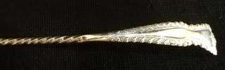 STERLING SILVER BIRMINGHAM  1898 SUGAR CASTING SPOON 125 X 45MM