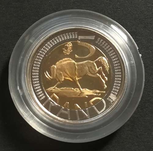 REPUBLIC 2004 S A M PROOF 5 RAND **OOM PAUL MINT MARK**  **RARE**