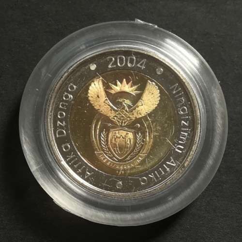 REPUBLIC 2004 S A M PROOF 5 RAND **OOM PAUL MINT MARK**  **RARE**