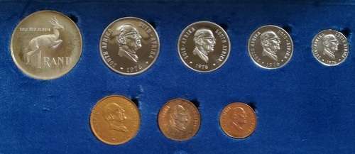 REPUBLIC 1976 PROOF SET S A M BLUE BOX