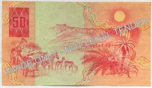 GERHARD DE KOCK 50 RAND NOTE