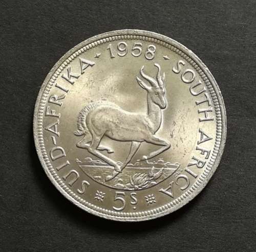 UNION 1958  5 SHILLINGS **EXCELLENT**