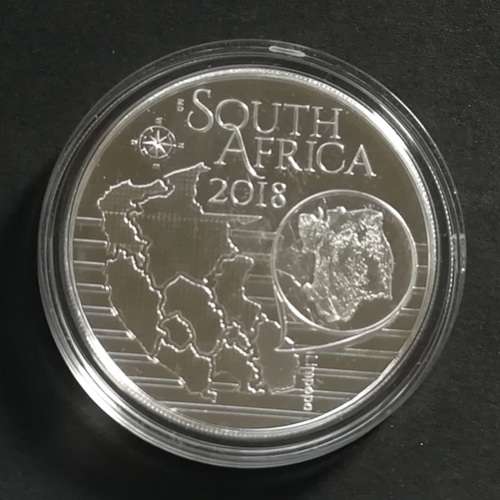 2018 1 OZ SILVER SOUTH AFRICA R5 GRINUM GRAMINICOLA COLOURIZED