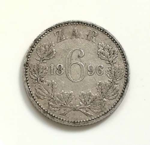 ZAR 1896 6 PENCE