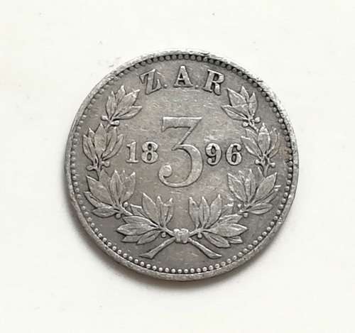 ZAR 1896 3 PENCE