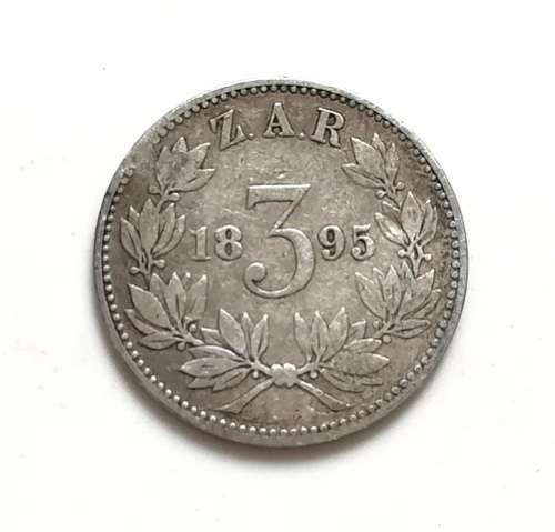 ZAR 1895 3 PENCE