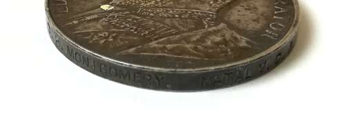 BOER WAR - 2 MEDALS-KSA + NATAL NATIVE REBELLION 192 CPL QH MONTGOMERY NATAL V C R - NO CLASPS
