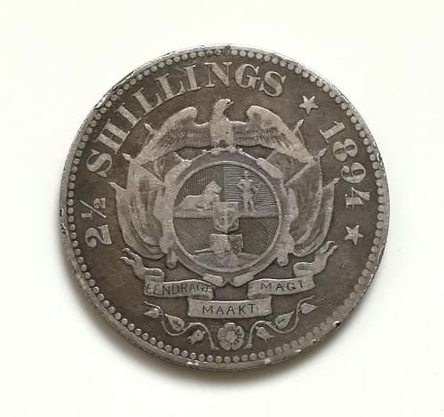 ZAR 1894 2.5 SHILLINGS **FILLER**