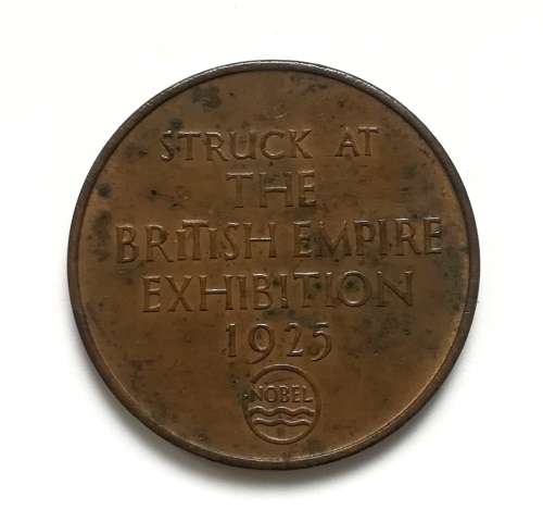 NOBLE INDUSTRIES LTD MEDALLION/TOKEN STRUCK AT THE BRITISH EMPIRE EXHIBITION 1925 35MM