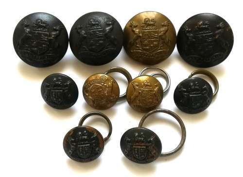 S A DEFENCE FORCE MILITARY BUTTONS - MIXED LOT OF 10