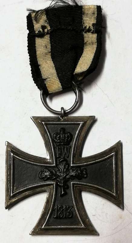 WW1 GERMAN IMPERIAL IRON CROSS 2ND CLASS-MAKER ON RING YWNY? (HARD TO SEE)