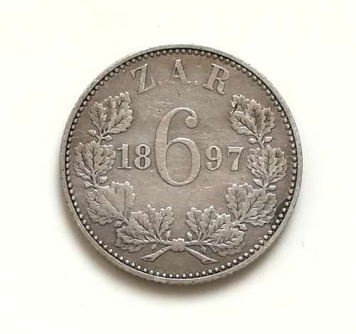 ZAR 1897 6 PENCE