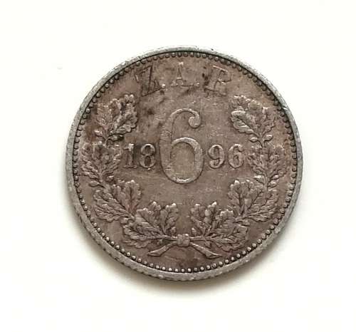 ZAR 1896 6 PENCE