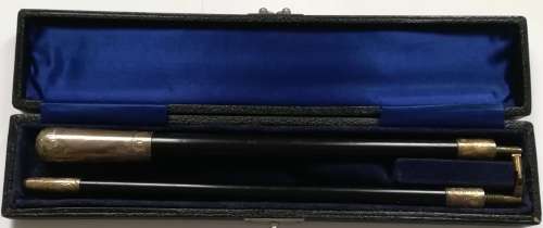 VINTAGE STERLING SILVER LONDON 1915 CONDUCTOR BATON STICK ORIGINAL BOX