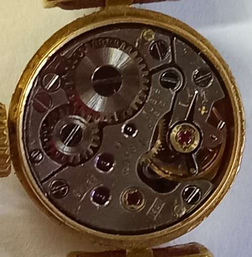 ROLEX 1401 ORCHID LADIES WATCH 18K GOLD MECHANICAL HANDWIND